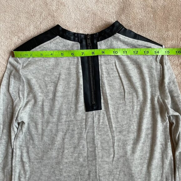 Helmut Lang Wool and Leather Sweater - Picture 9 of 11